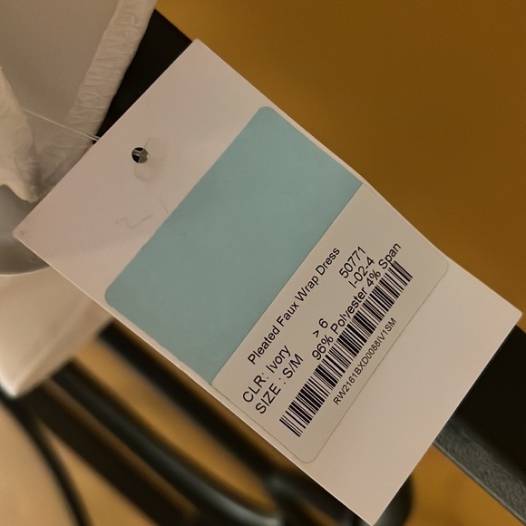 REFINED J Faux Wrap White Midi Dress - Picture 10 of 13